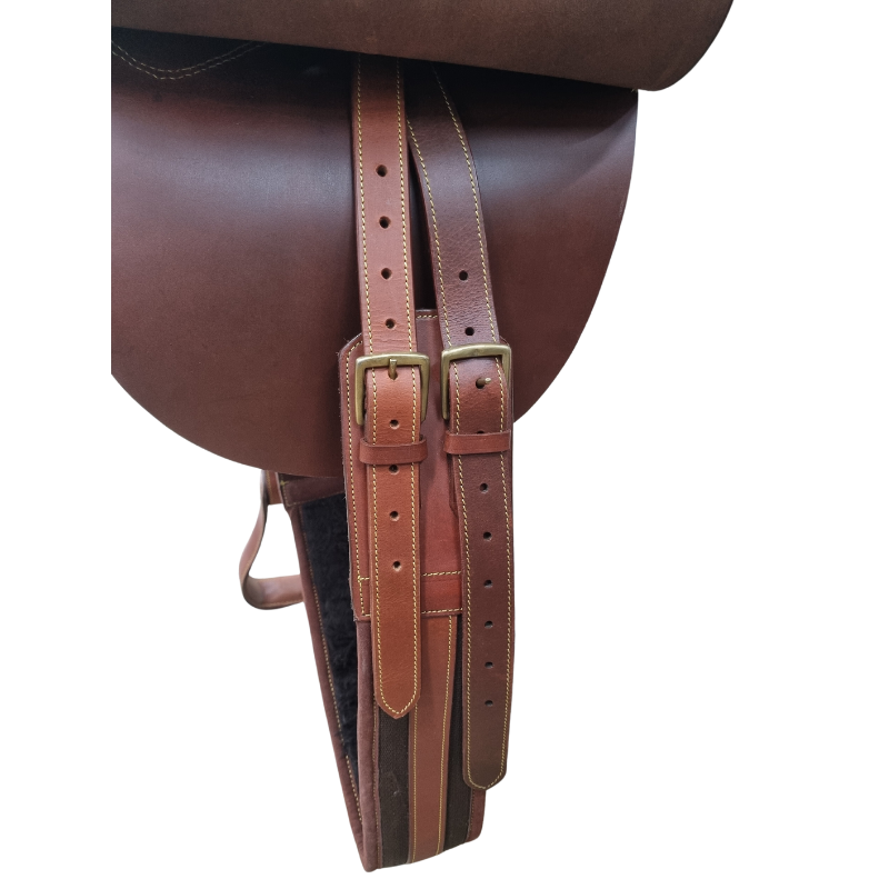 Girth Stockman Leather Brass Buckles